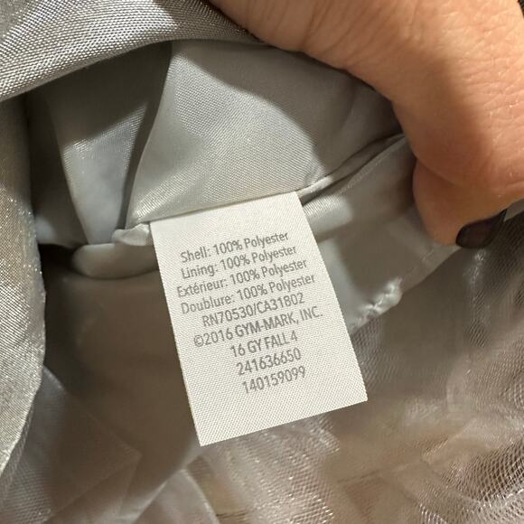 NEW Dressed Up by Gymboree Silver Party Dress w Tulle, Sz 8 (8B) - Picture 7 of 7